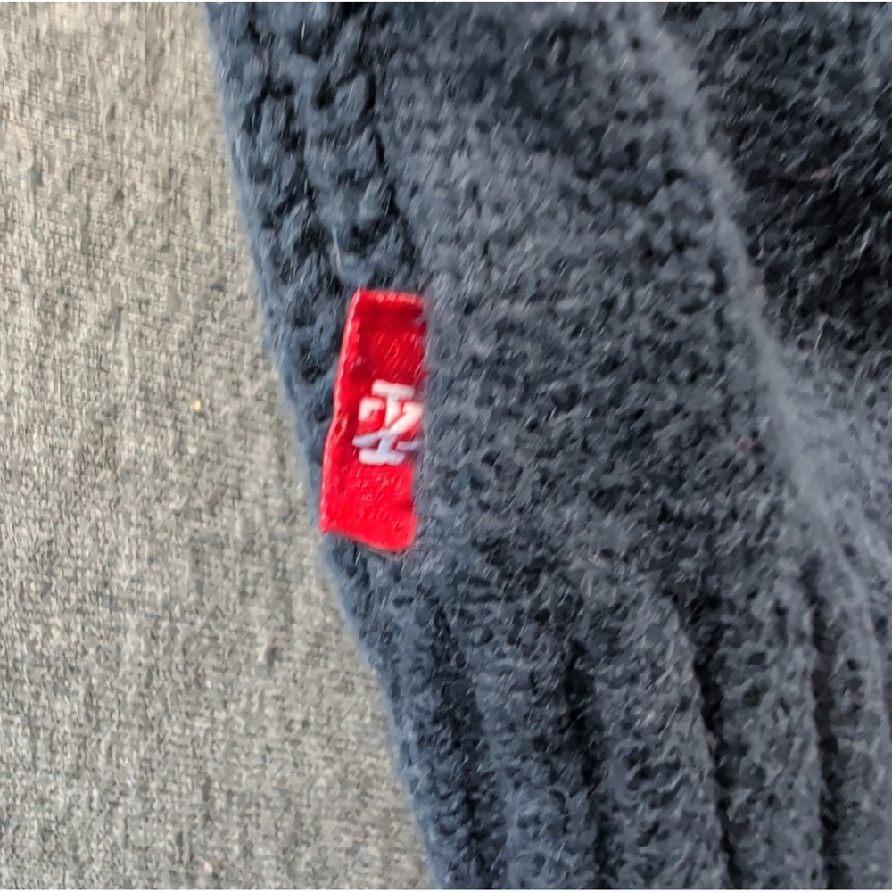 Vtg 90s IZOD Sweater Pullover XXL Chunky Cable Knit Wool V Neck Tennis Preppy - Picture 8 of 8
